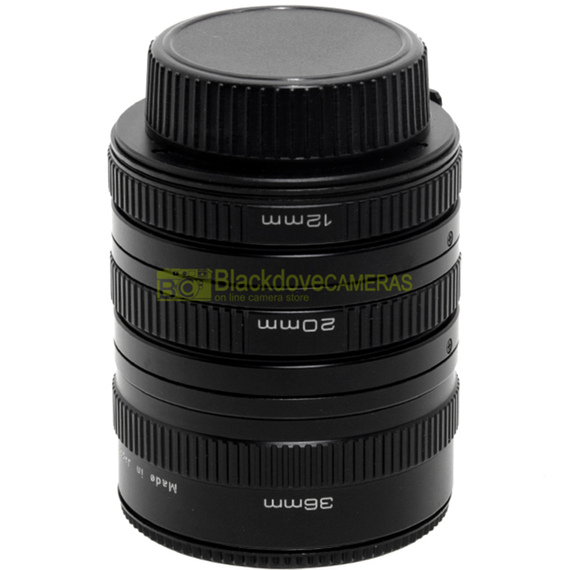 “Minolta MC-MD Set 3 Anelli modulari per riprese macro. Kenko Extension tube set.”=
