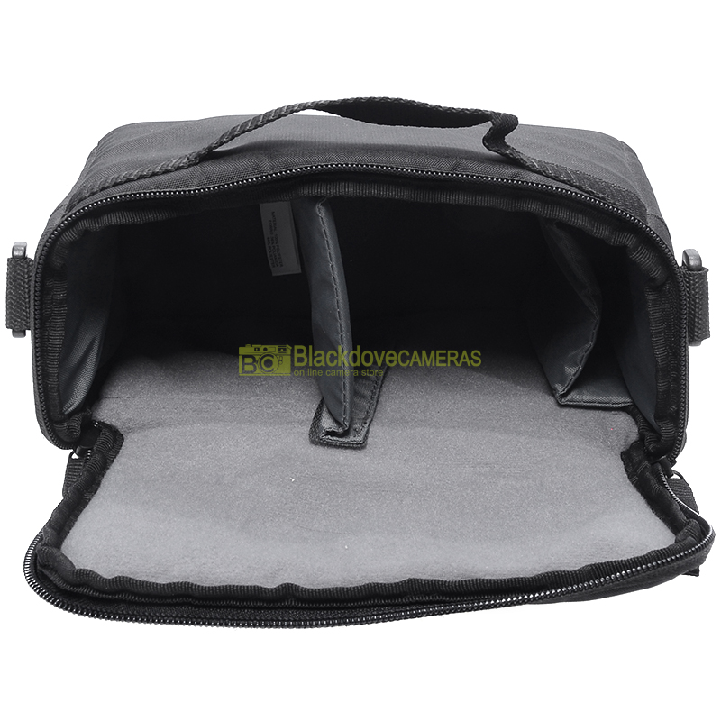Borsa fotografica tracolla per attrezzatura Sony nera cm 7x13x21 interno