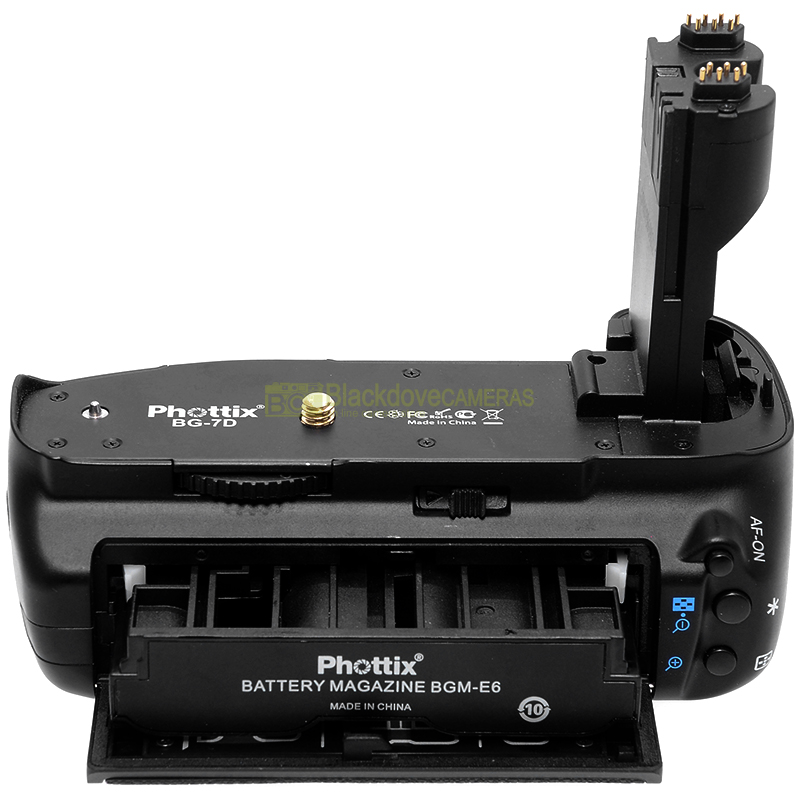 Impugnatura verticale Pottix per Fotocamere Canon EOS 7D Usa batterie LP-E6 Grip