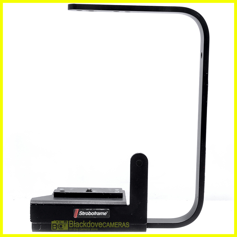 Staffa flash basculante Stroboframe, universale con impugnatura. Flash bracket.=