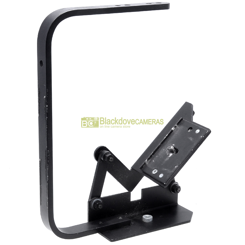 Staffa flash basculante Stroboframe, universale con impugnatura. Flash bracket.=