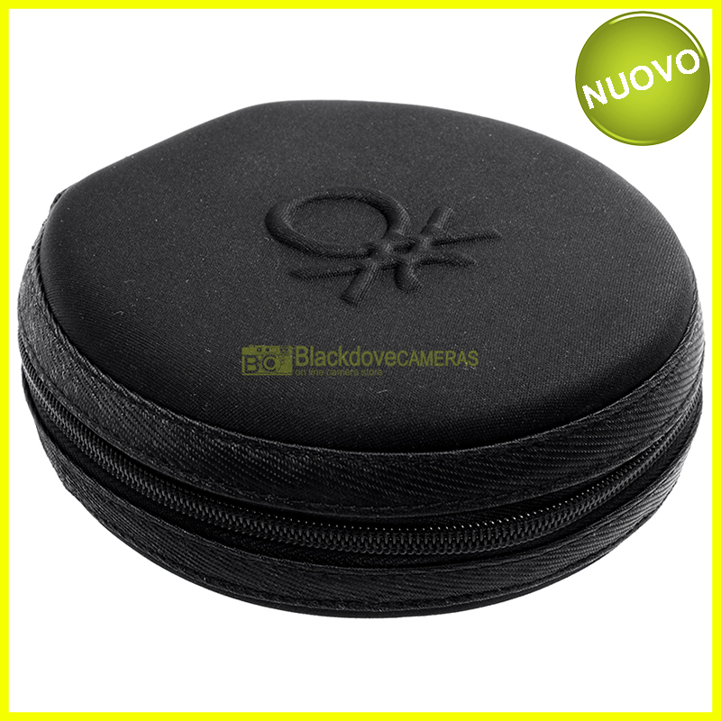 “CD Box 20 posti. Porta CD semi rigido con cerniere nero Benetton. DVD Storage.”=