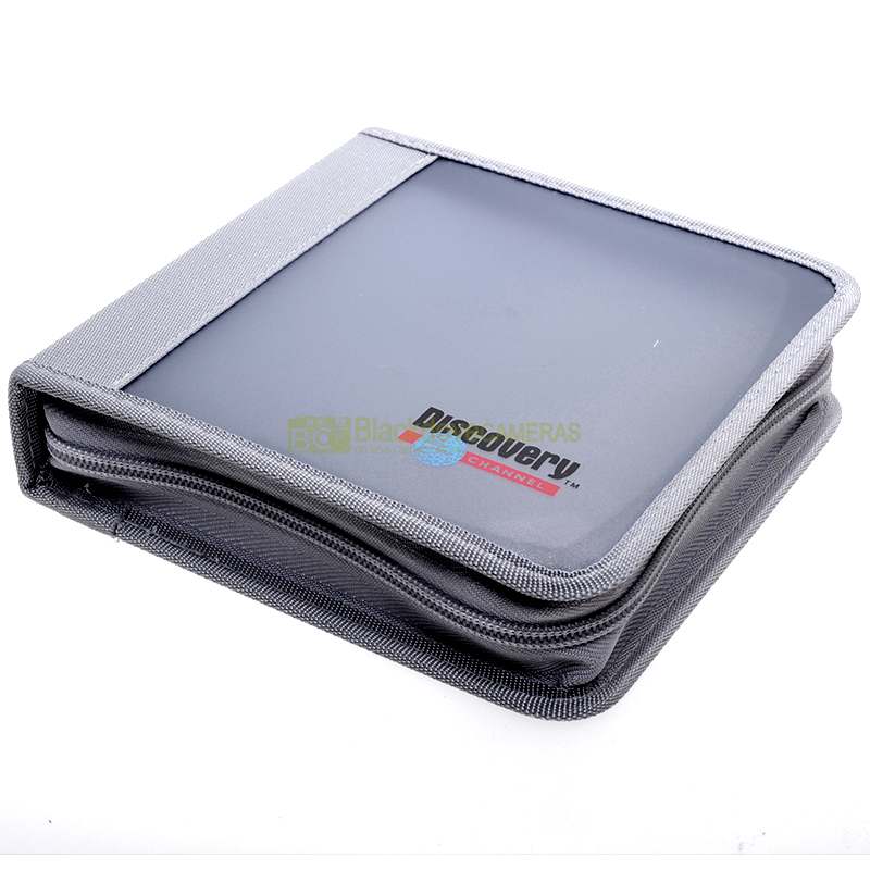 “CD Box 24 posti Porta CD semi rigido con cerniere Discovery Channel. DVD Storage”=