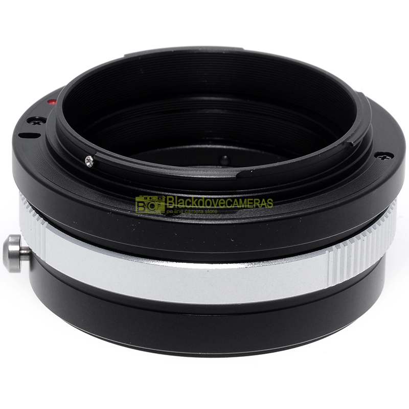 “Adattatore per obiettivi Nikon su fotocamere Canon EOS R. Anello adapter EF-R”