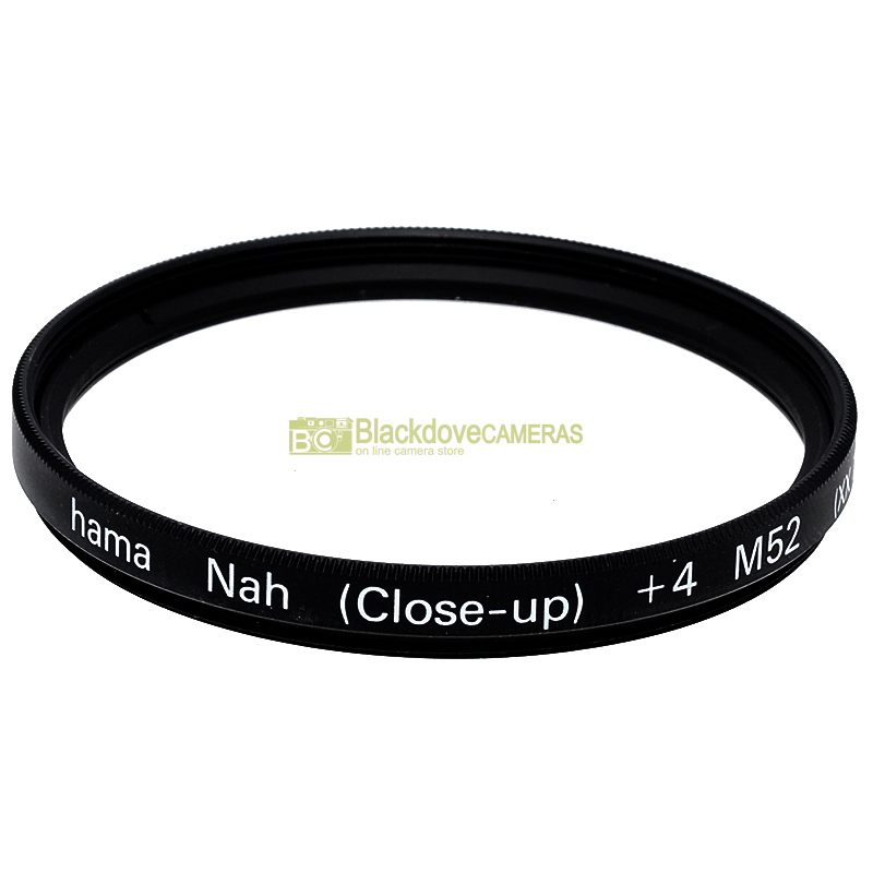 52mm aggiuntivo macro Close up +4 Hama Nah per obiettivi a vite M52 Closeup lens