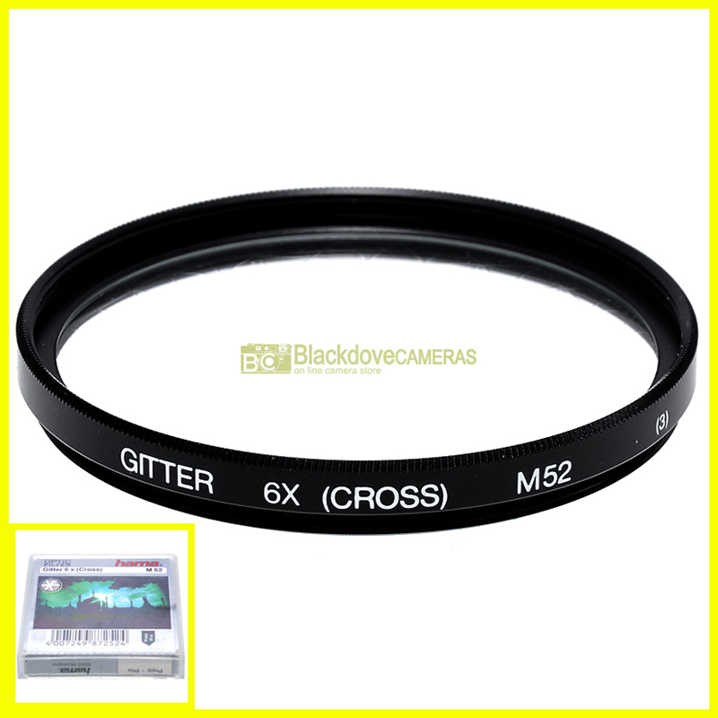 52mm filtro Gitter 6x cross 6 punte Hama per obiettivi M52 Cross screen