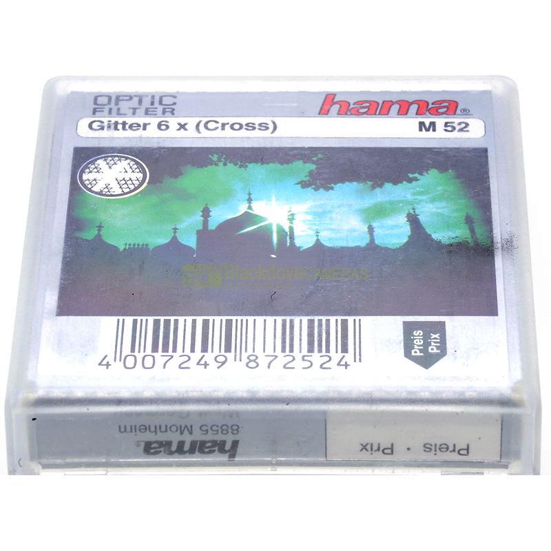 52mm filtro Gitter 6x cross 6 punte Hama per obiettivi M52 Cross screen
