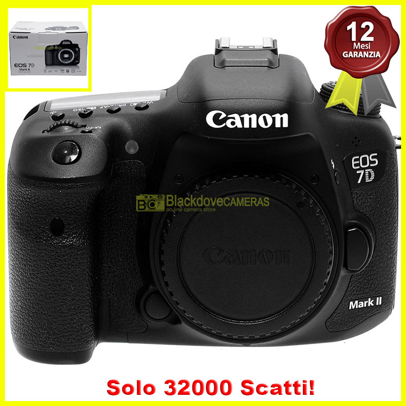Canon EOS 7D Mark II. Fotocamera digitale reflex. Macchina fotografica usata.