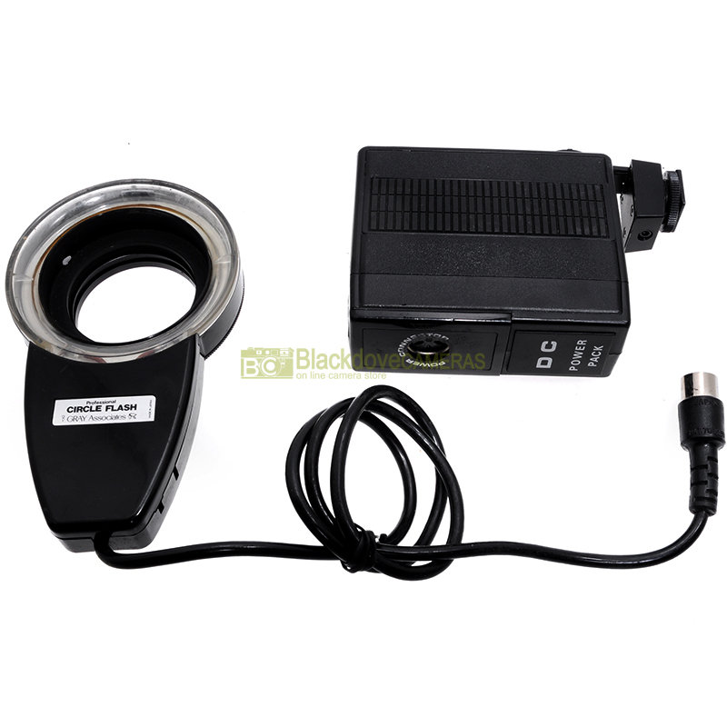 Flash anulare Gray Associates professional circle flash per macro closeup 52mm.