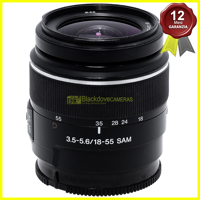 Sony AF 18/55mm f3,5-5,6 SAM x fotocamere digitali A-Mount Sony Minolta SAL1855