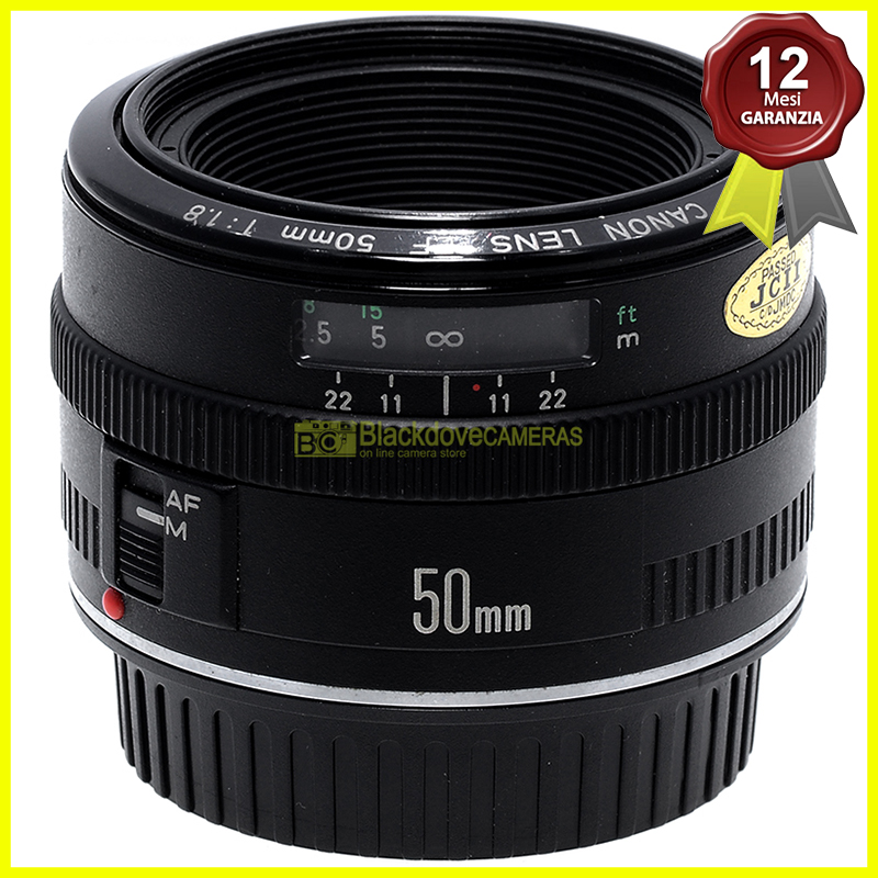 Canon EF 50mm f1,8. Obiettivo Full Frame autofocus per fotocamere EOS AF metallo