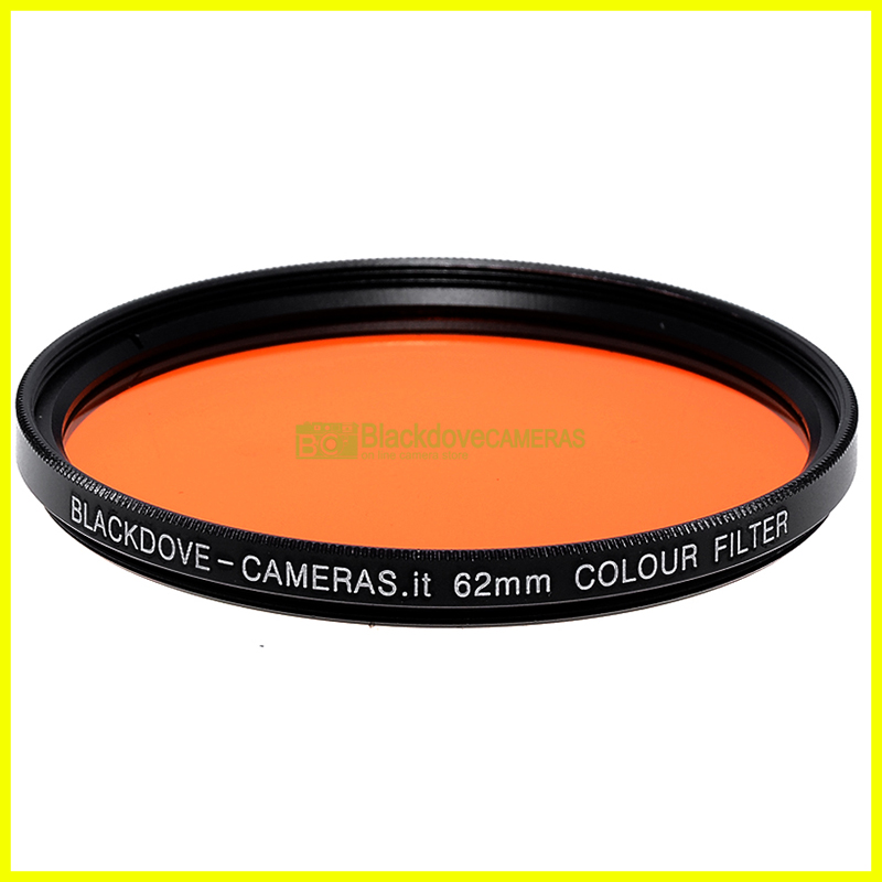 62mm. Filtro colorato arancione Blackdove-cameras innesto a vite M62 lens filter