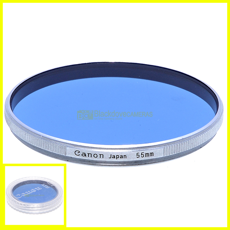 55mm. Filtro blu Conversion B 3x Canon innesto a vite M55 Blue lens filter