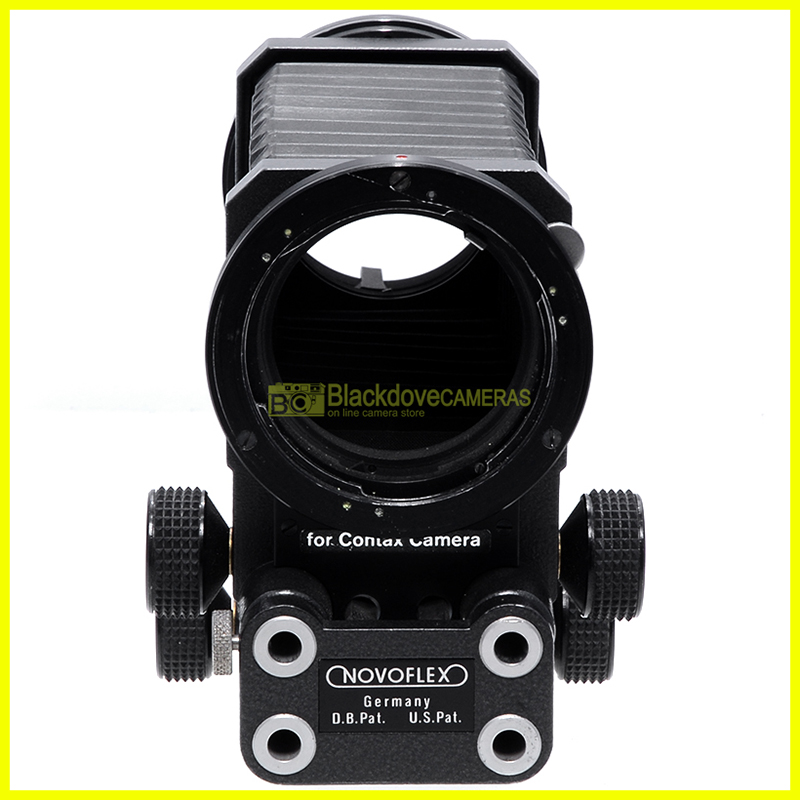 “Soffietto Close-up Novoflex per fotocamere reflex analogiche Contax-Yashica. Bellows”