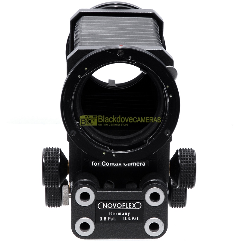 “Soffietto Close-up Novoflex per fotocamere reflex analogiche Contax-Yashica. Bellows”