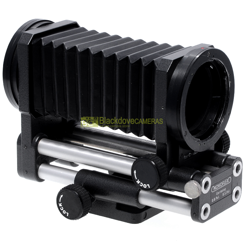 “Soffietto Close-up Novoflex per fotocamere reflex analogiche Contax-Yashica. Bellows”