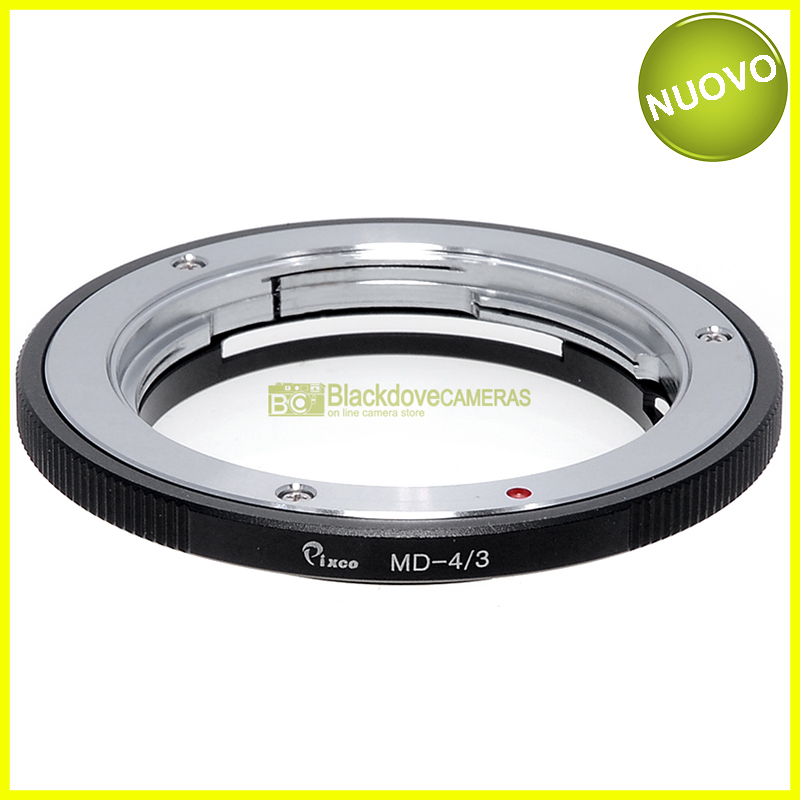 “Adapter per obiettivi Minolta MC MD su fotocamera Olympus 4/3. Anello adattatore”