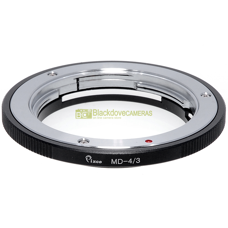 “Adapter per obiettivi Minolta MC MD su fotocamera Olympus 4/3. Anello adattatore”