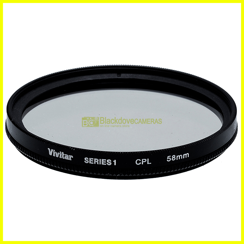 58mm Filtro polarizzatore Vivitar Series 1 per obiettivi con vite M58 Polarizing