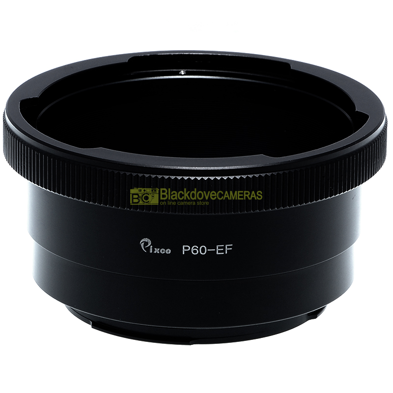 “Adapter per obiettivi Pentacon Six 6x6 su fotocamere Canon EOS EF. Adattatore.”