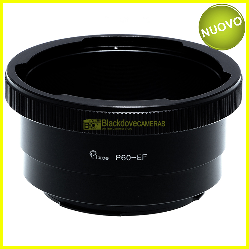 “Adapter per obiettivi Pentacon Six 6x6 su fotocamere Canon EOS EF. Adattatore.”