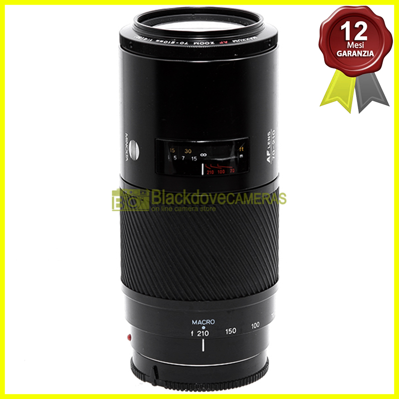 Minolta AF 70-210mm. f4 obiettivo full frame A-Mount per fotocamere Sony Alpha.