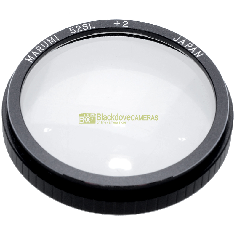 Aggiuntivo macro +2 diottrie Closeup lens, innesto a pressione su filtri 52mm.