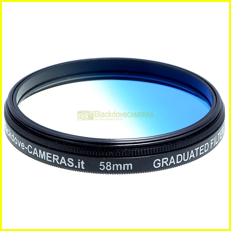 58mm. filtro digradante blu Blackdove Graduated blue filter. Vite M58