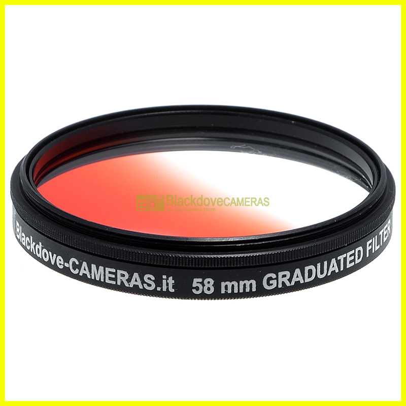 58mm. filtro digradante arancione Blackdove Graduated orange filter. Vite M58