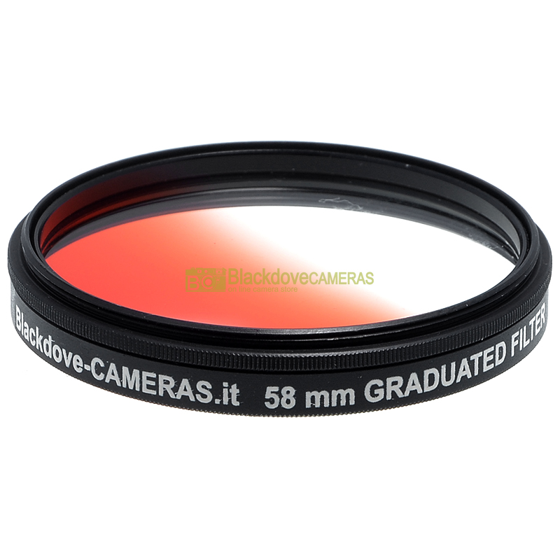 58mm. filtro digradante arancione Blackdove Graduated orange filter. Vite M58