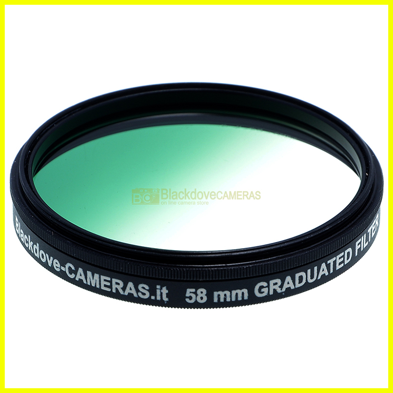 58mm. filtro digradante verde Blackdove Graduated green filter. Vite M58