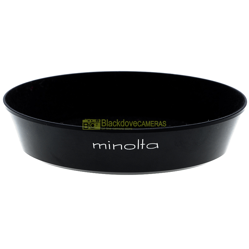 Paraluce Minolta per obiettivo MC 28mm f3,5 in metallo a vite 49mm Parasole hood