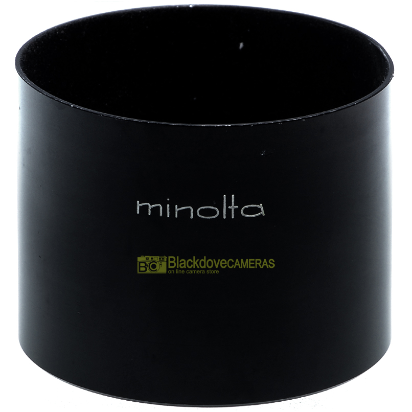 Paraluce Minolta per obiettivo MC 13mm f3,5, in metallo a vite. Parasole hood