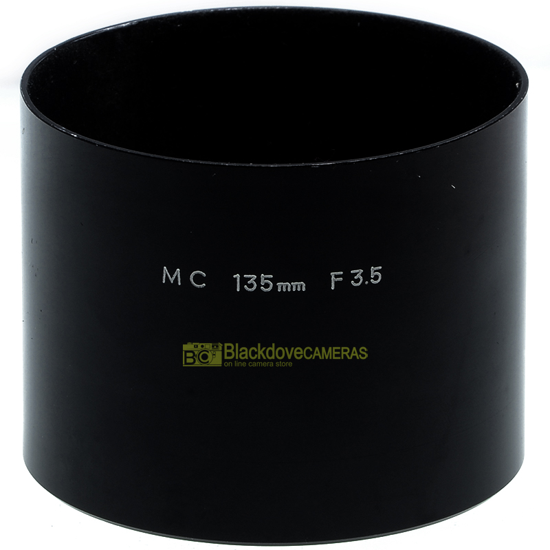 Paraluce Minolta per obiettivo MC 13mm f3,5, in metallo a vite. Parasole hood