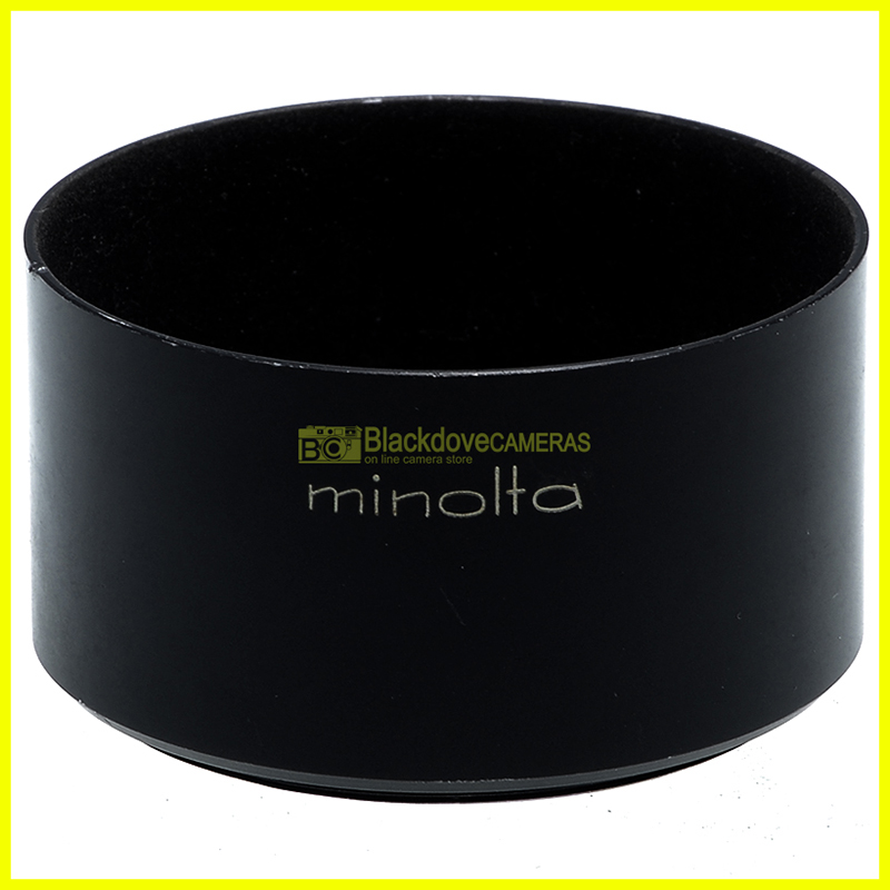 Paraluce Minolta per obiettivo MC 13mm f2,8 in metallo a vite. Parasole hood