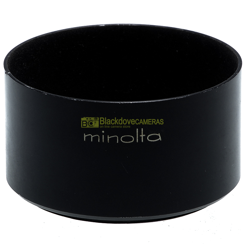 Paraluce Minolta per obiettivo MC 13mm f2,8, in metallo a vite. Parasole hood