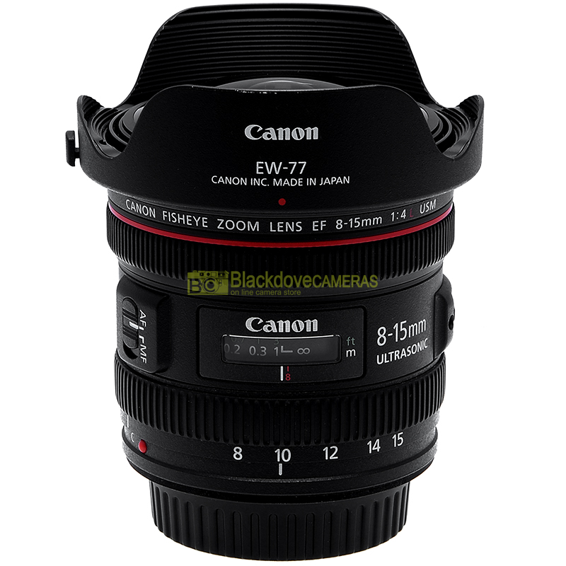 Canon EF Fisheye zoom 8-15mm. f4 L USM