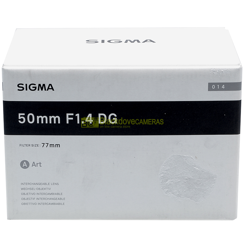 Sigma 50mm. f1,4 DG Art