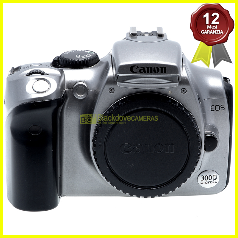 Canon EOS 300D Silver Macchina fotografica reflex 6,3Mp. Fotocamera digitale.