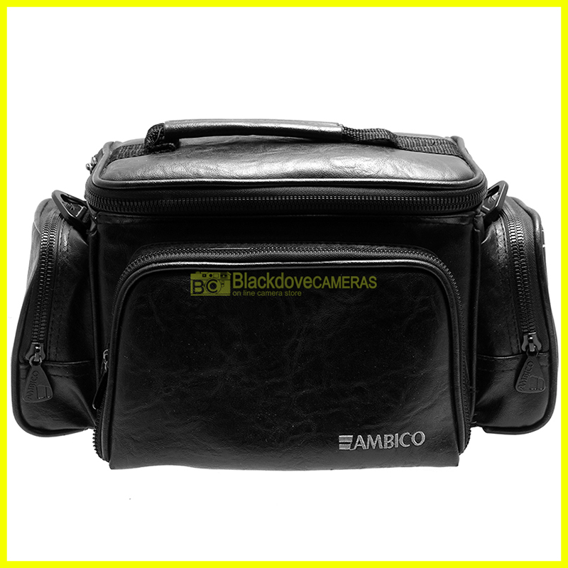Borsa fotografica tracolla per attrezzatura nera Ambico cm 10x15x22 interno
