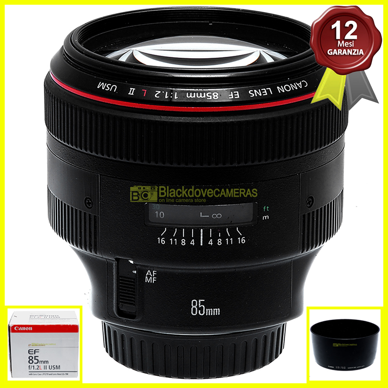 Canon EF 85mm. f1,2 L II USM Obiettivo AF Full Frame per fotocamere EOS