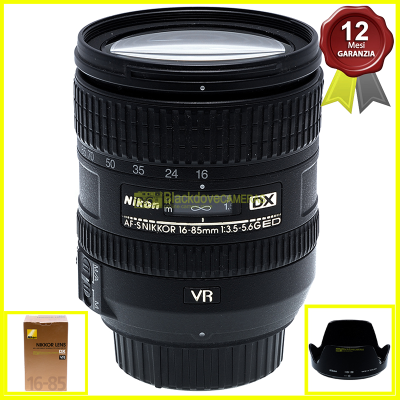 Nikon AF-S Nikkor 16/85mm f3,5-5,6 G DX ED VR obiettivo per fotocamere digitali.