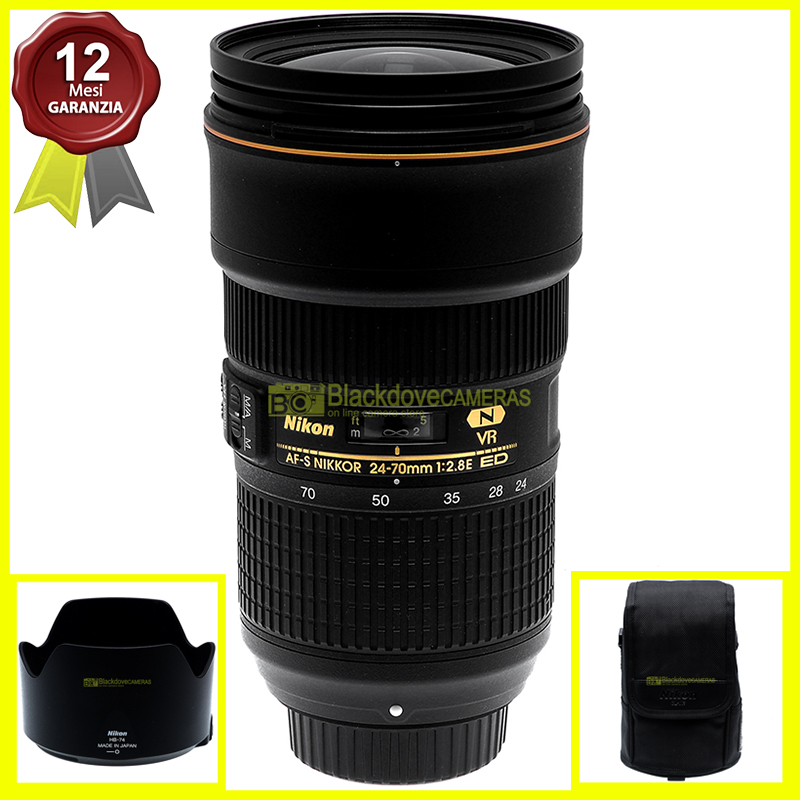 Nikon AF-S zoom Nikkor 24/70mm f2,8 E ED VR obiettivo Full Frame per reflex