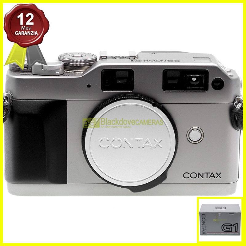 Contax G1 body Champagne. Fotocamera a pellicola autofocus con telemetro.