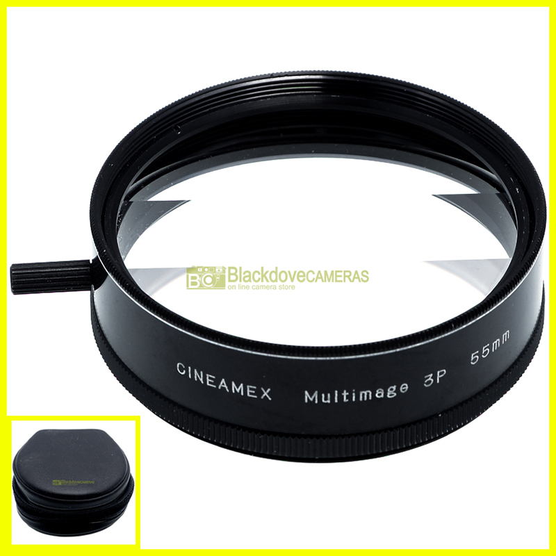 55mm filtro Multiple image 3 settori orizzontali Cineamex per obiettivi M55. 