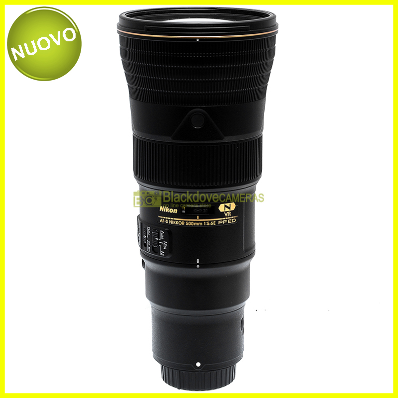 Nikon AF-S Nikkor 500mm f5,6E PF ED VR N Teleobiettivo Full Frame. Nital.