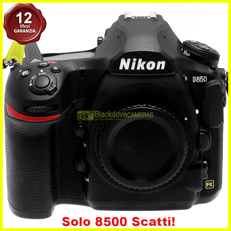 “Nikon D850 body fotocamera reflex digitale usata 45,7Mp. Macchina fotografica. N”