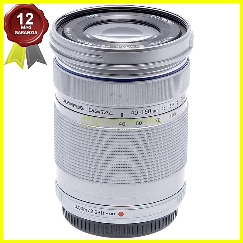 Olympus M Zuiko 40/150mm f4-5,6 R ED digital Obiettivo per micro 4/3. MFT lens.