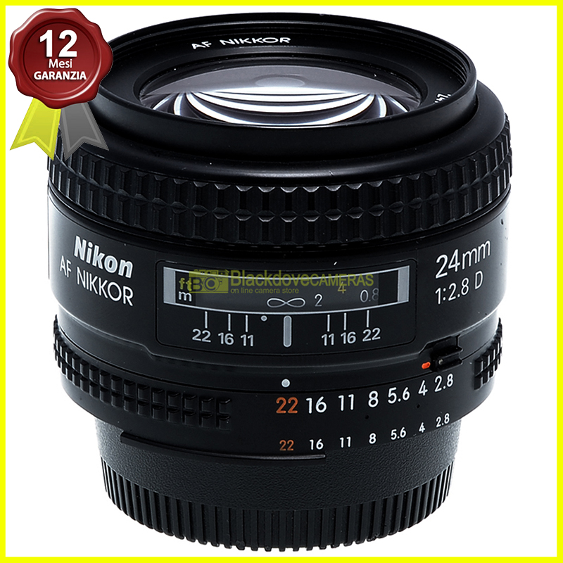 Nikon AF-D Nikkor 24mm f2,8 Obiettivo per fotocamere digitali e a pellicola.