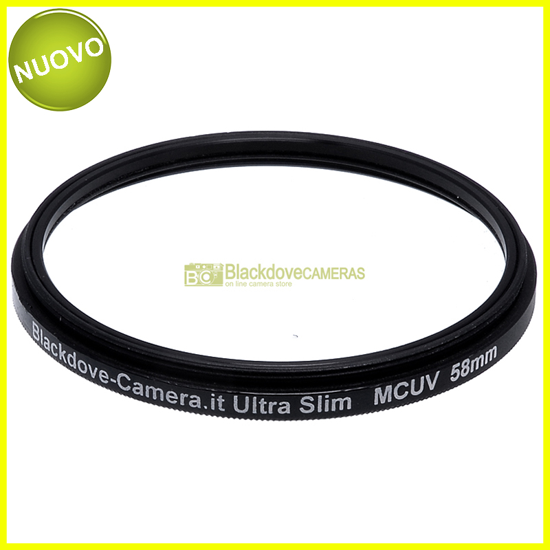 “58mm. filtro UV Slim MC Blackdove-cameras. Ultra violet filter, Multi Coated.”